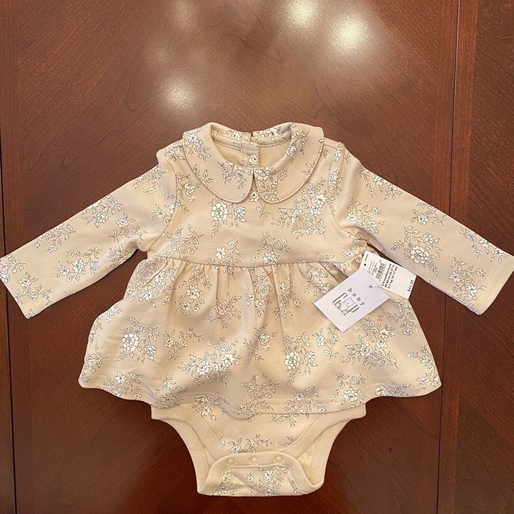 GAP Cream Floral Baby Dress